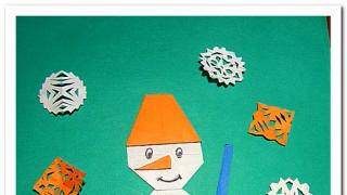 Winter New Year crafts for kindergarten: ideas and templates