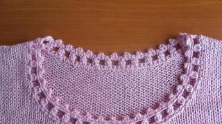 Knitting a border: diagrams and detailed instructions